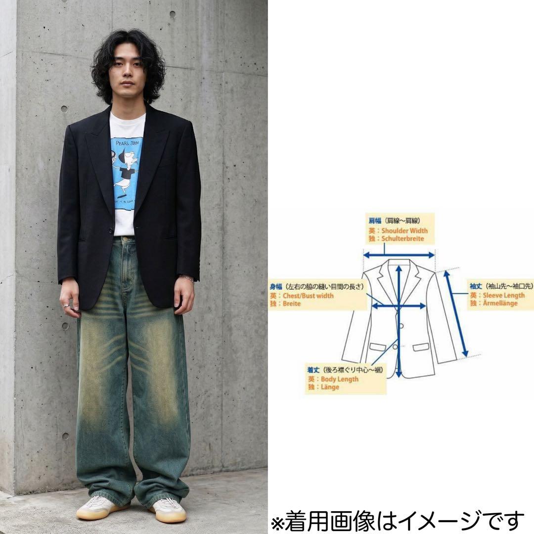 未使用★L★BURBERRY★テーラードジャケット★スーツ★黒★モヘヤ★金タグ