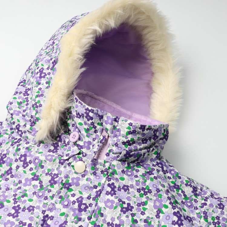 新品110 小花柄スノーコンビ・ジャンプスーツ