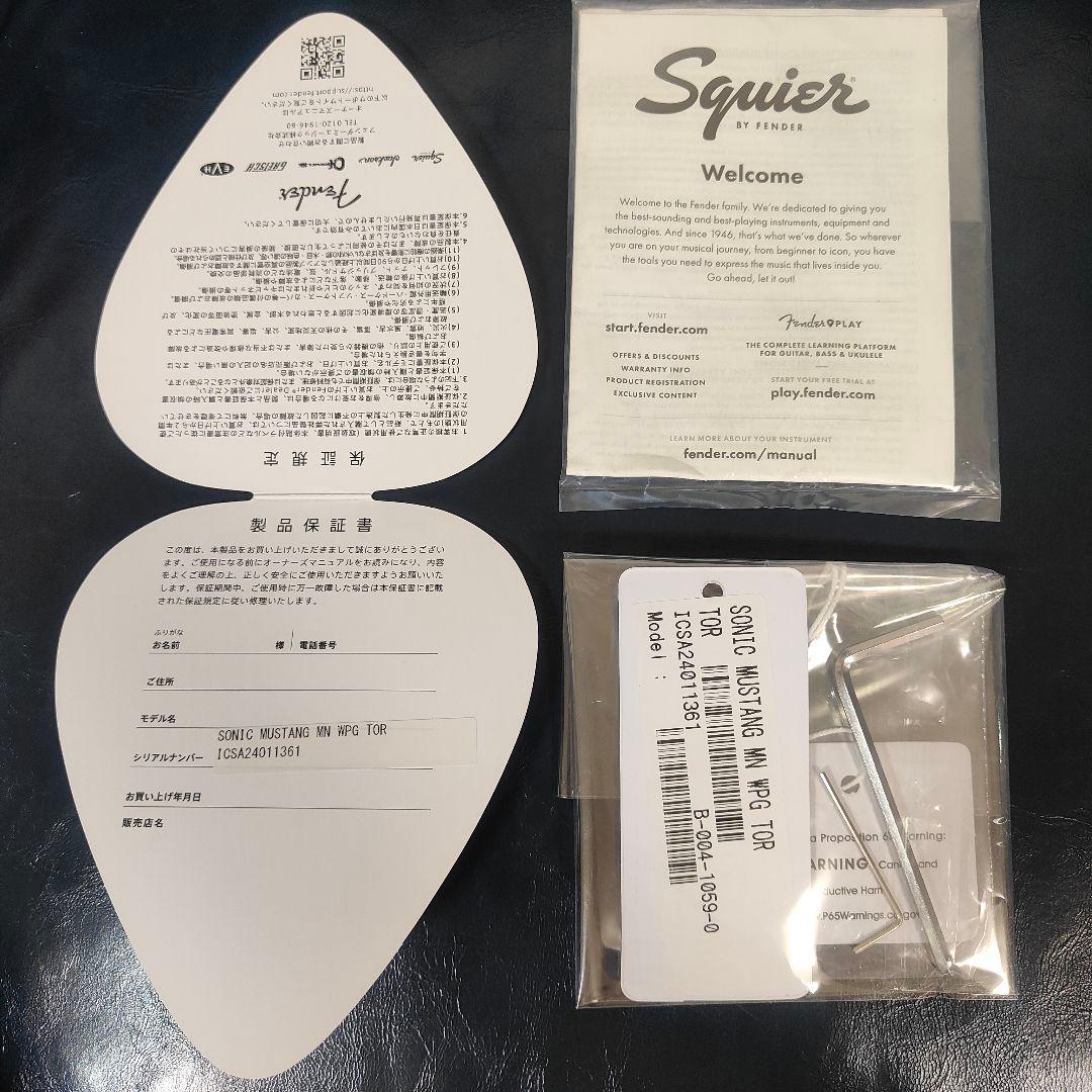 【美品】Squier by Fender Sonic Mustang ムスタング