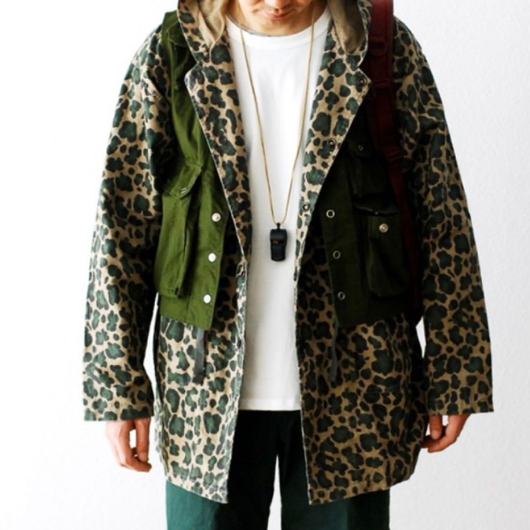 【needles】bush parka M カモ柄　カモフラ　レオパード　フード