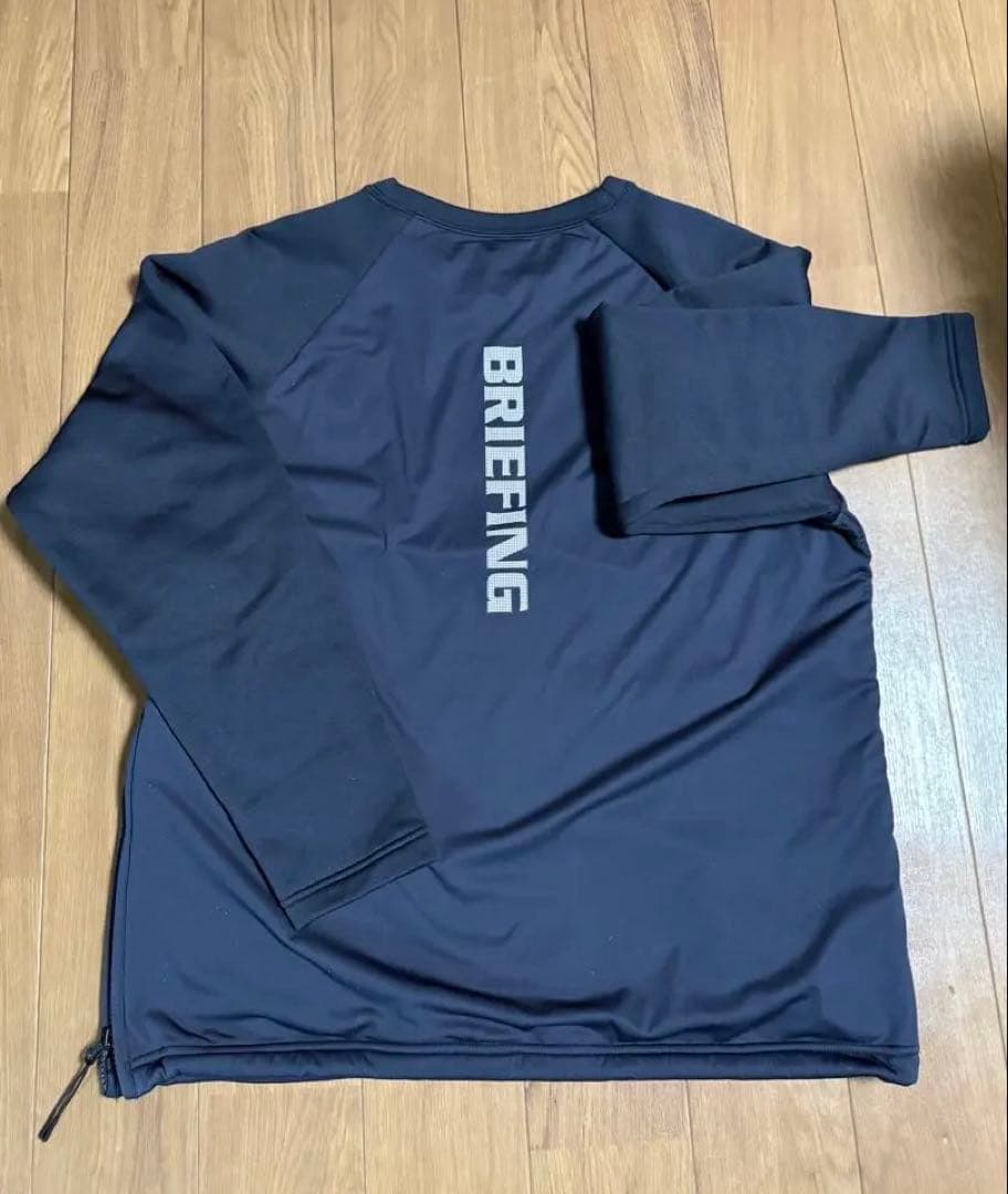ブリーフィングBRIEFING POLARTEC クルーネック　ネイビー