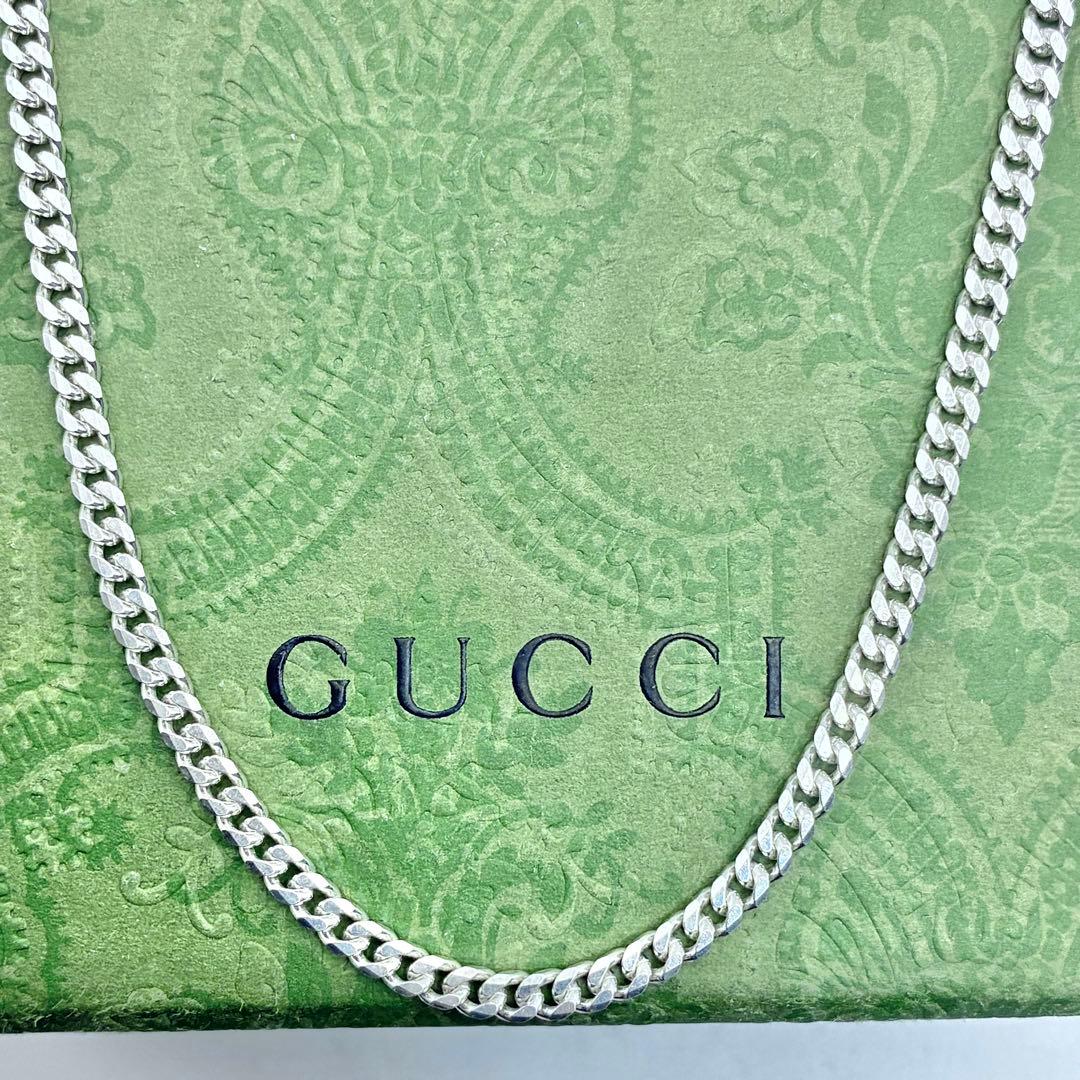 【人気】GUCCI　グッチ　喜平チェーンのみ　ネックレス　48cm　3.2mm