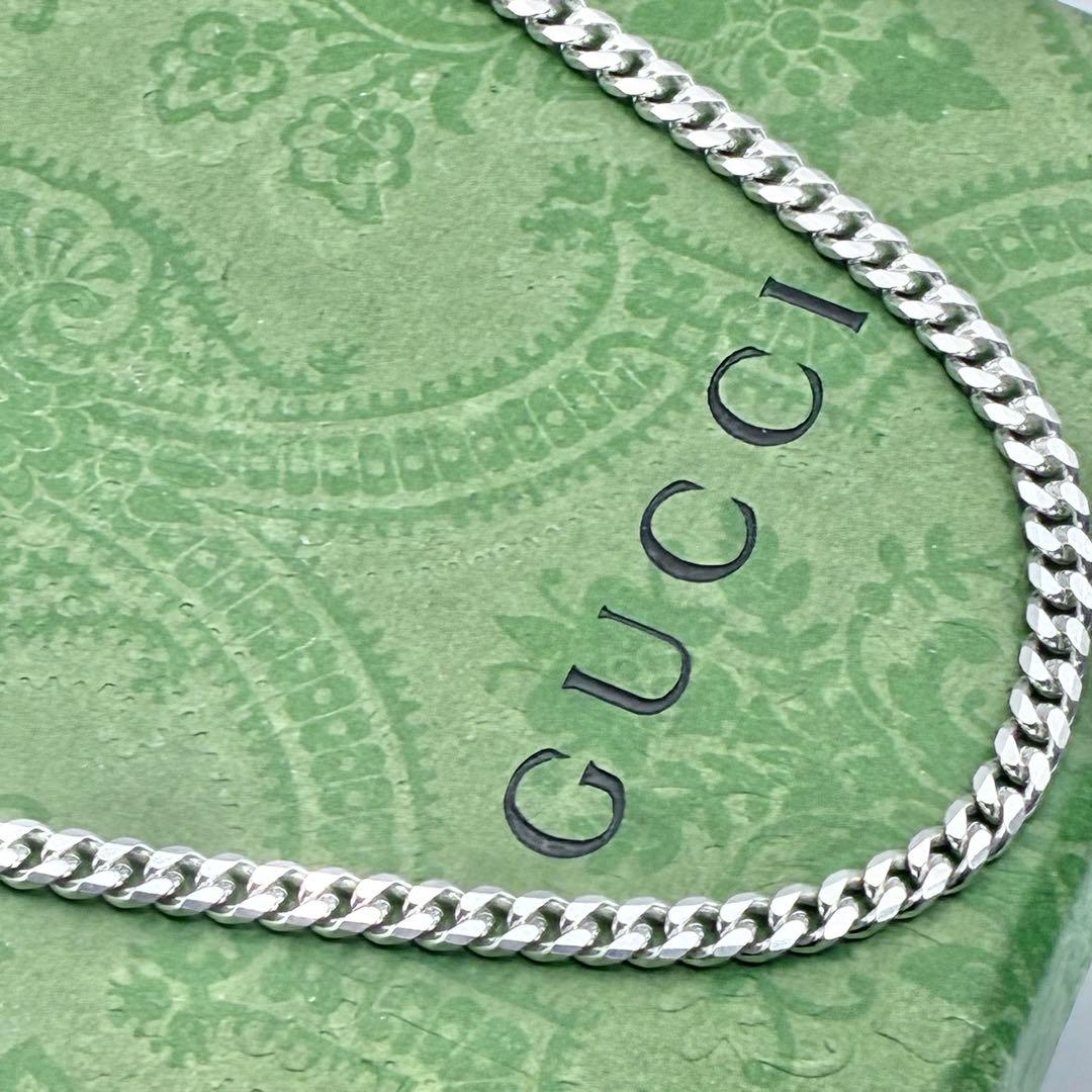 【人気】GUCCI　グッチ　喜平チェーンのみ　ネックレス　48cm　3.2mm
