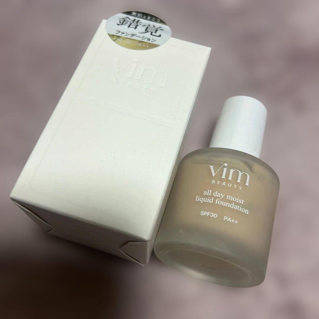 【新品】vim オールデイモイストリキッドファンデーション 30ml ＋25ml