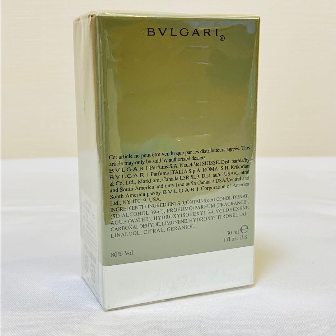 新品未開封　BVLGARI ブルガリ　プールオム　オードトワレ　香水　30ml
