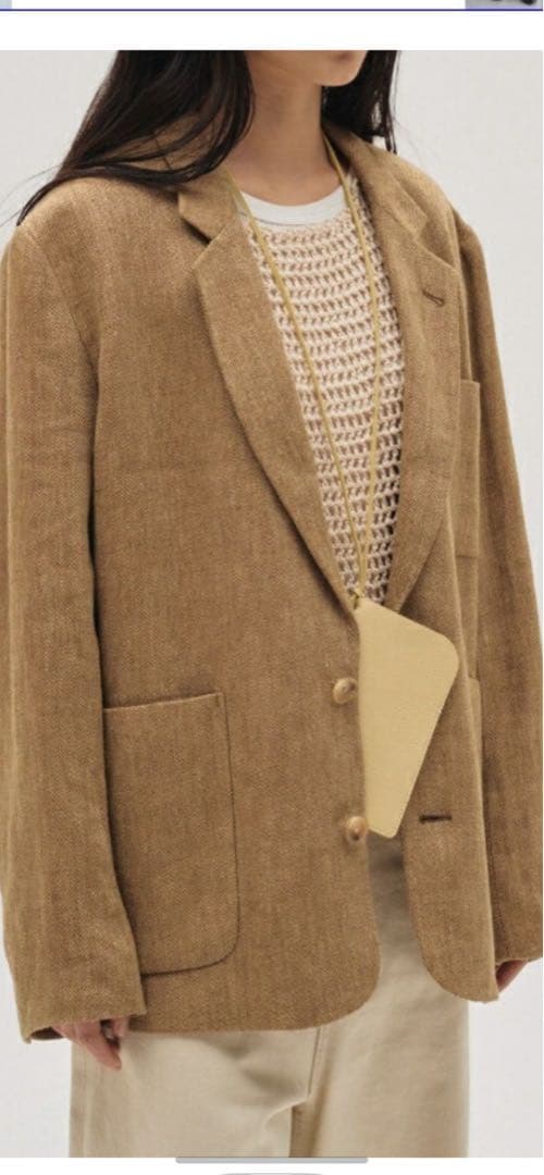 todayful boyfriend linen jacket 38サイズ