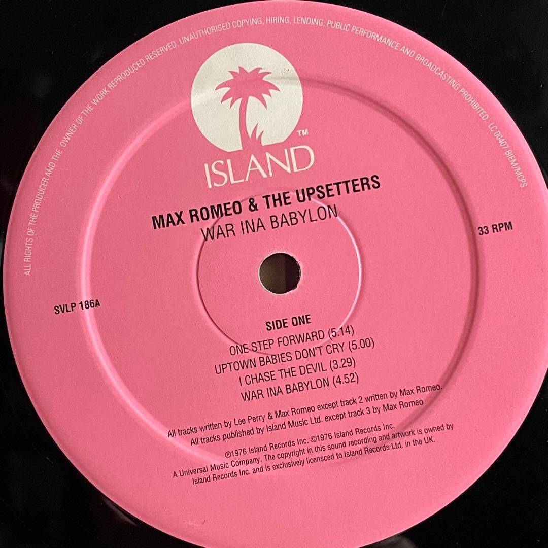 WAR INA BABYLON レコード レゲエ名盤