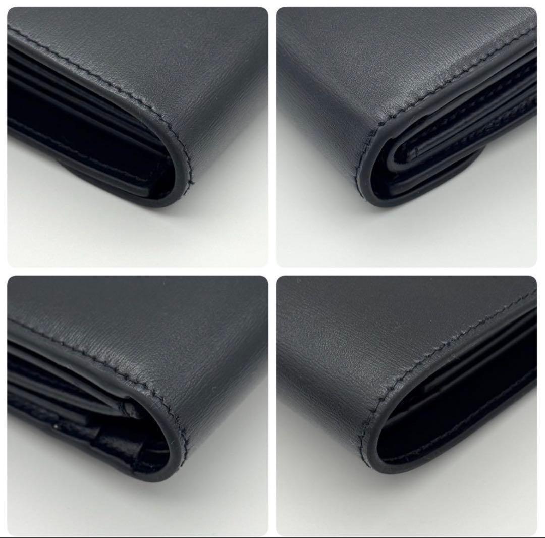 【極美品】 セリーヌ スモール フラップウォレット トリオンフ ブラック