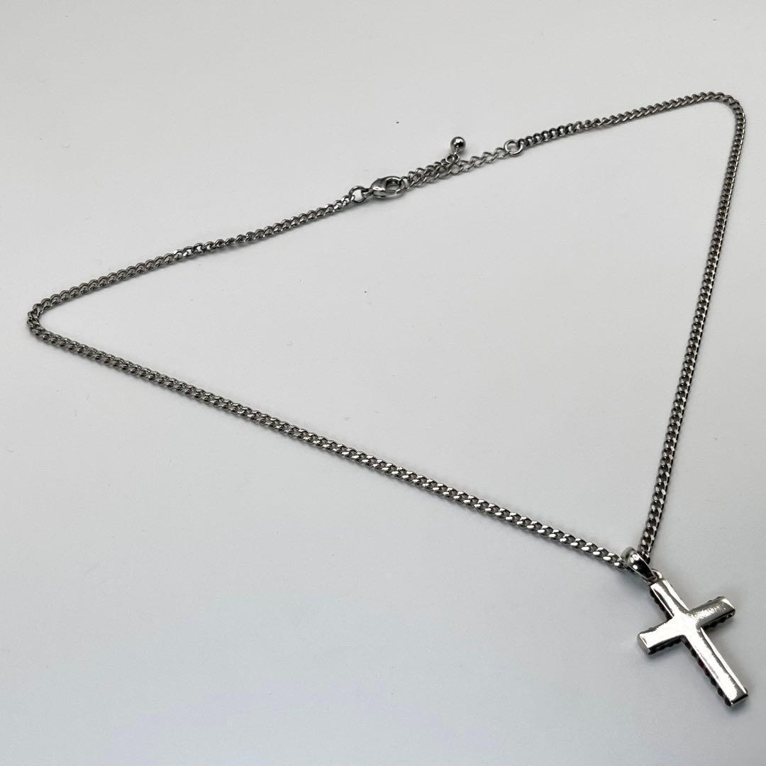ヴィンテージ タケオキクチ クロス 十字架 ネックレス レッドストーン 45cm