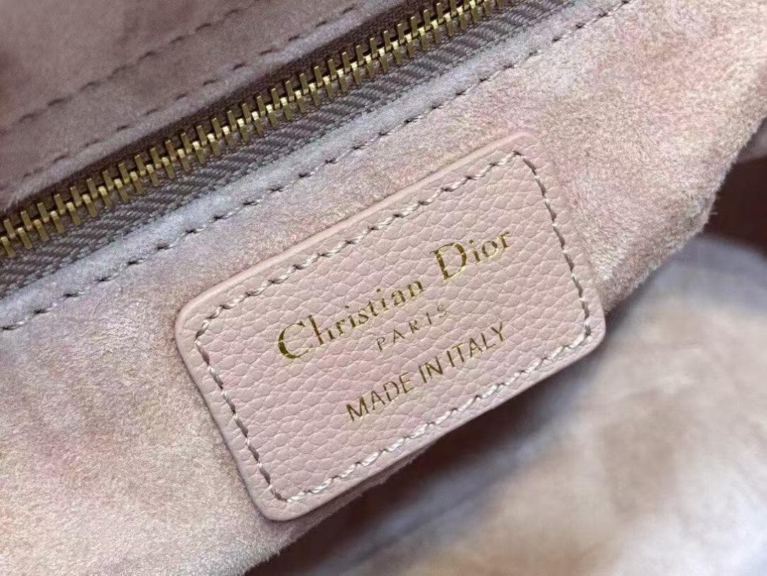 Dior ◆断捨離◆ピンク キルティング ハンドバッグ