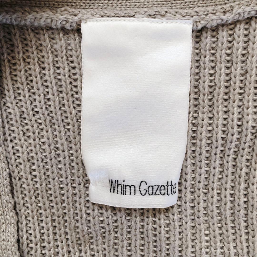ウィムガゼット　Whim Gazette リネンニットビックカーディガン