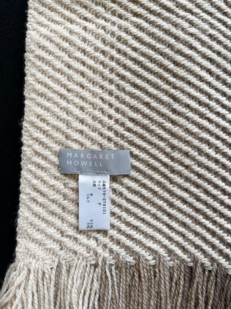 美品 MARGARET HOWELL MHL. マーガレットハウエル マフラー