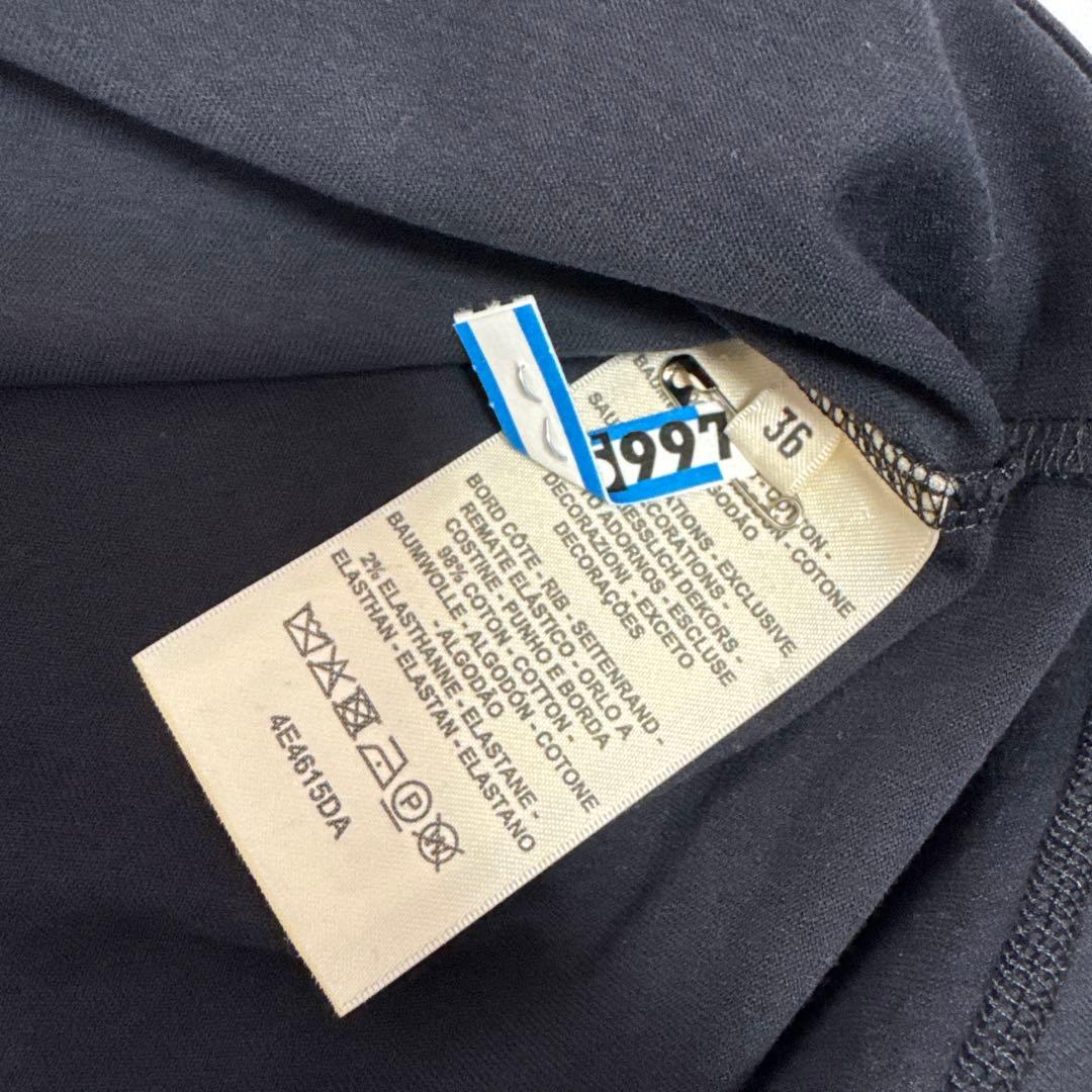 【美品】エルメス　ポケット Tシャツ　濃紺　黒