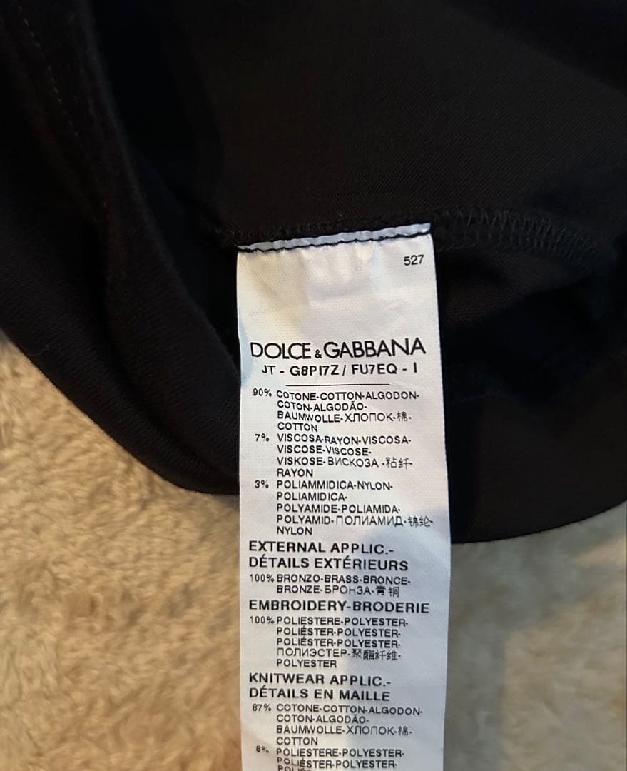 Dolce & Gabbana DGロゴ Tシャツ ブラック 46 イタリア製