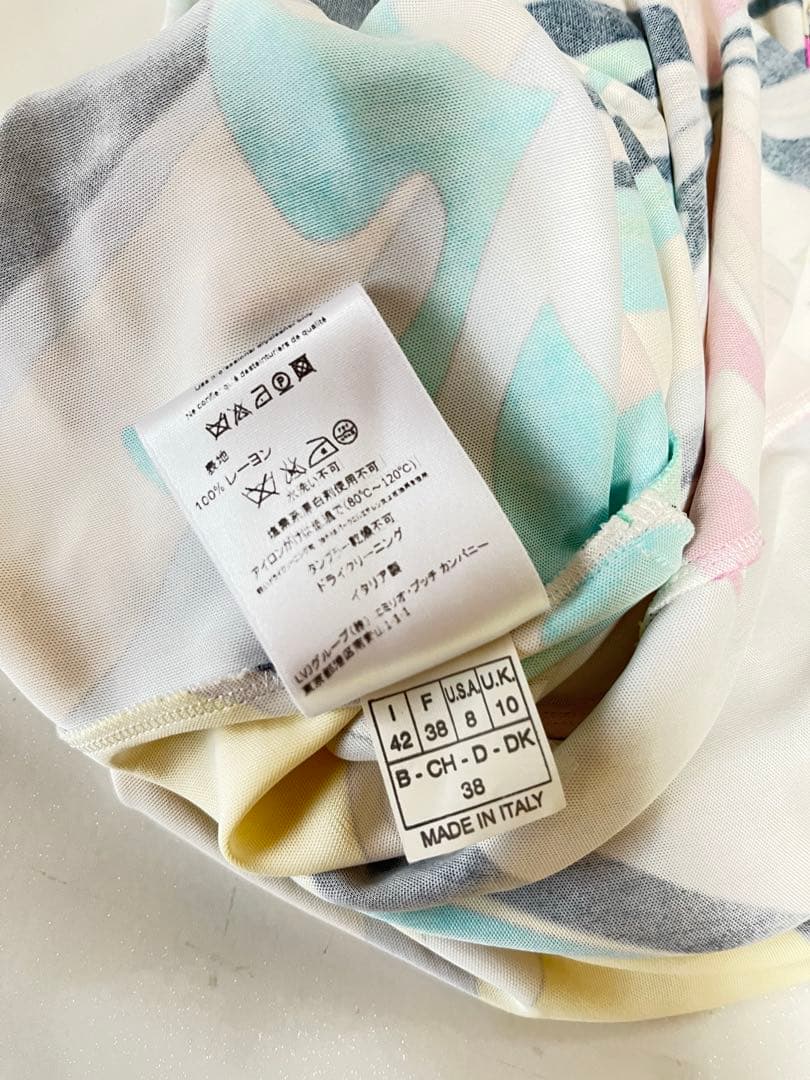 【美品】 エミリオプッチ ワンピース 長袖 Ｖネック　レディース　19