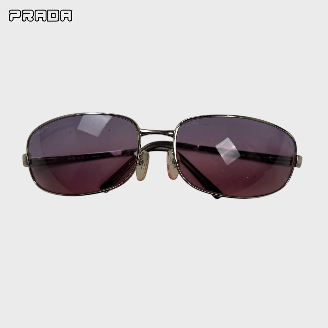 小物 PRADA sunglasses purle silver