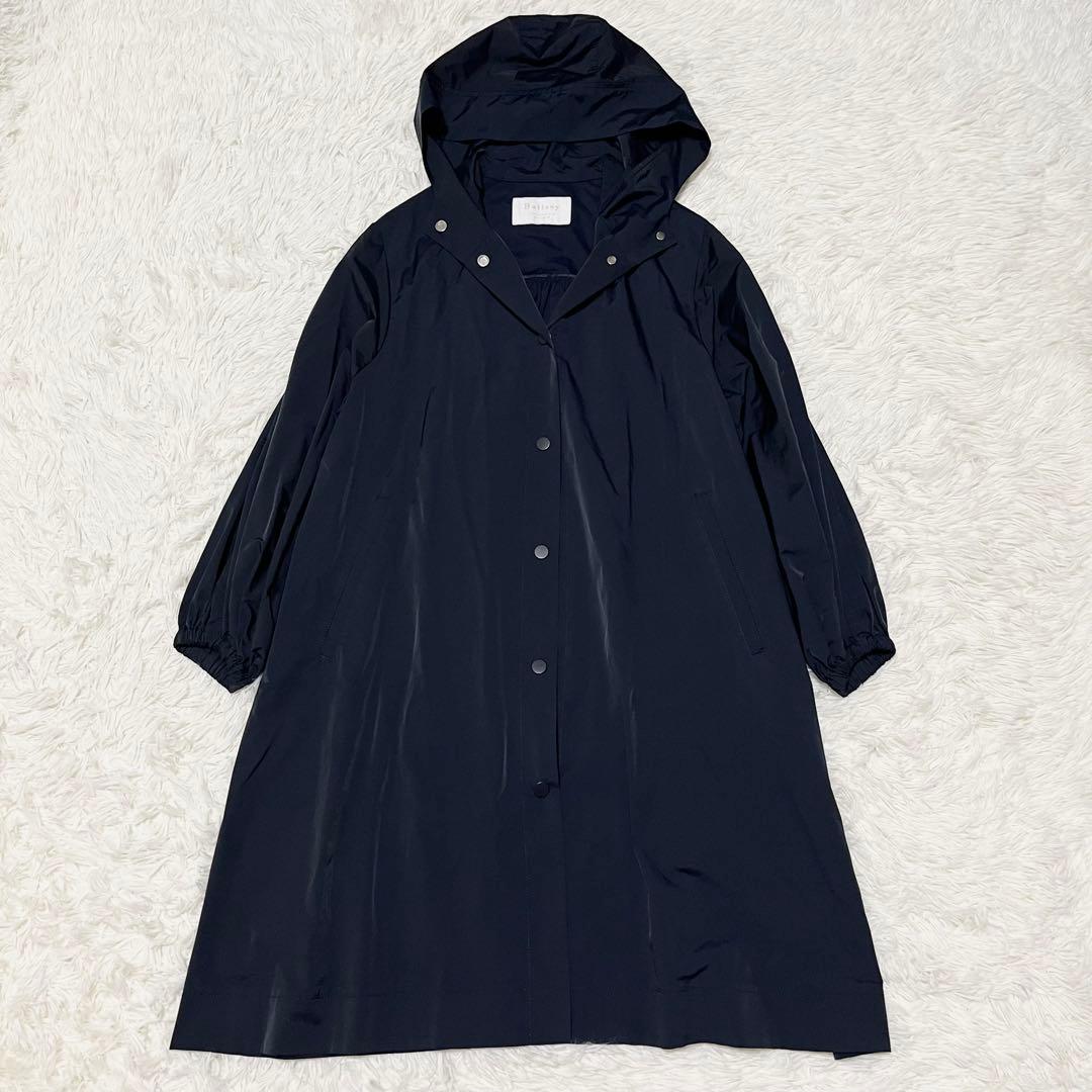 美品✨️Ballsey ライトタフタフーデッドコート 薄手 ジャケット 近年 36