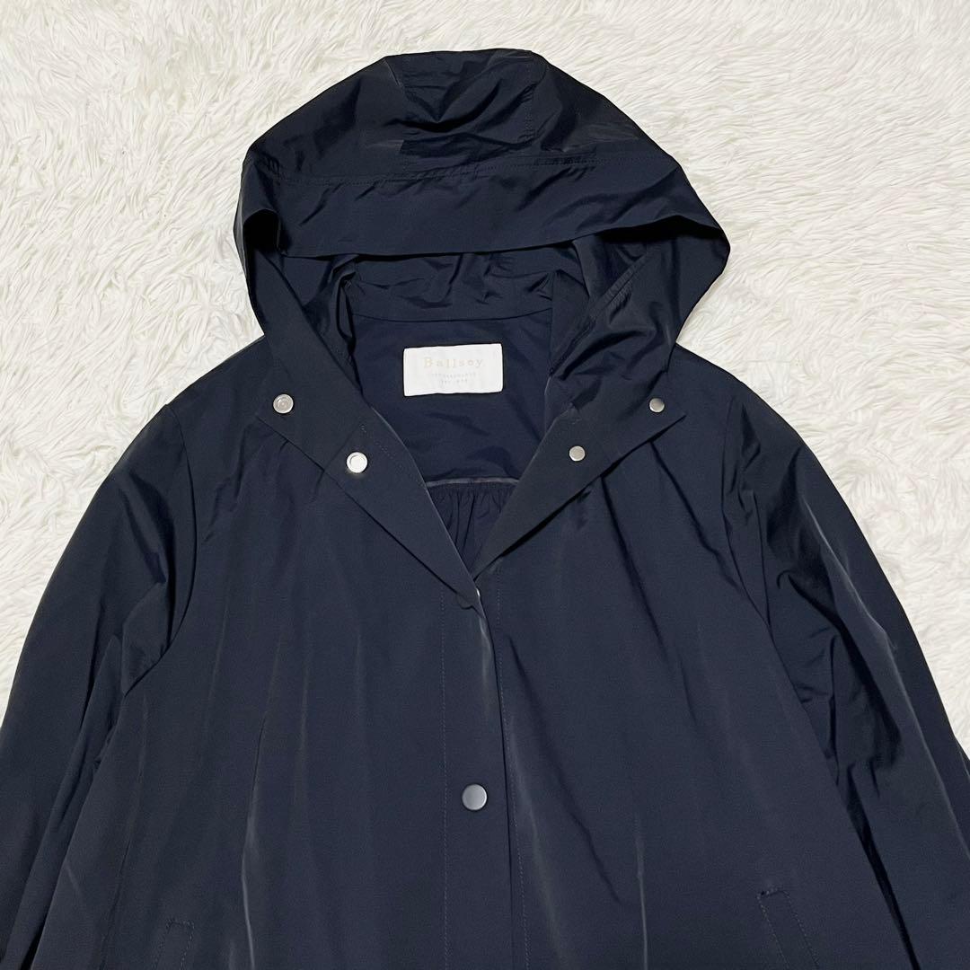 美品✨️Ballsey ライトタフタフーデッドコート 薄手 ジャケット 近年 36