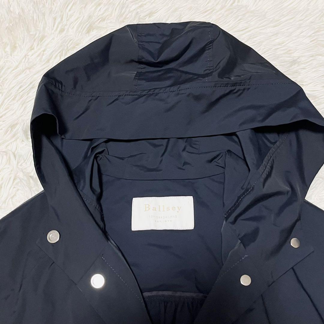 美品✨️Ballsey ライトタフタフーデッドコート 薄手 ジャケット 近年 36