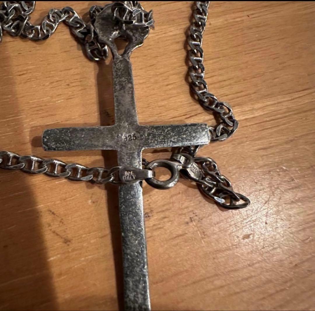 アクセサリー Vintage Italy 925 cross necklace