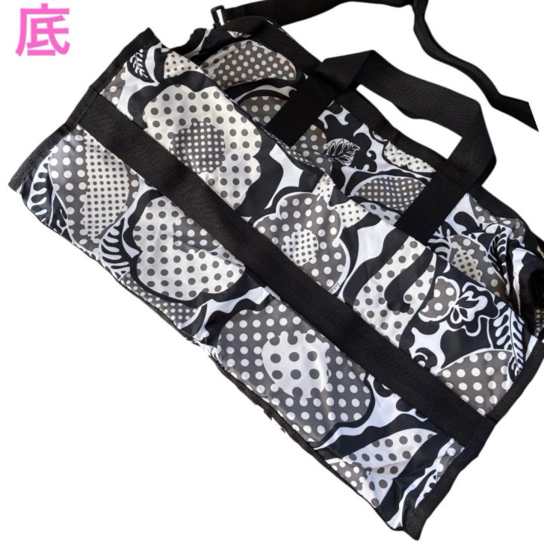 新品✨LeSportsac ラージウィークエンダー ブラック 花柄 2way旅行