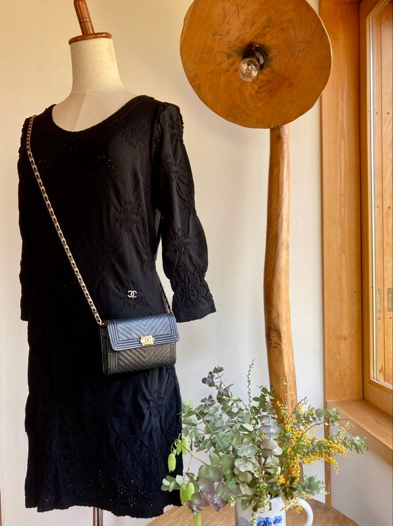 【極美品】CHANEL シャネル 定番リトルブラックドレス 38 クリーニング済
