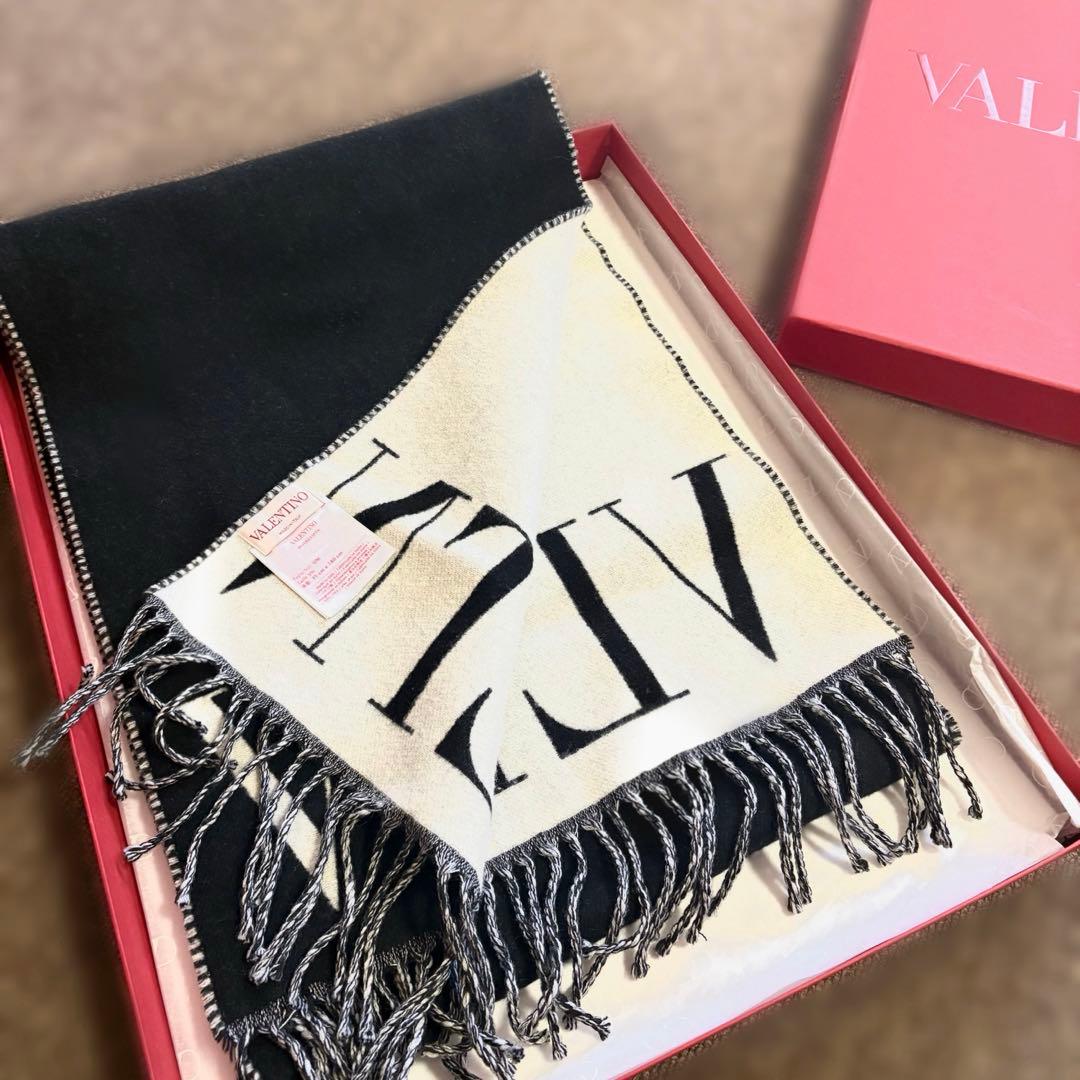 VALENTINO マフラー カシミア★箱・タグ付き 値下げ可