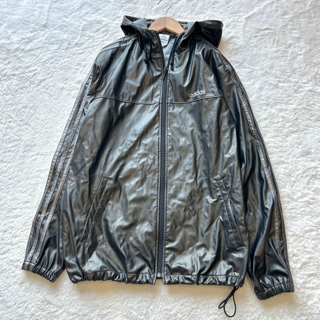 【美品】adidas サウナスーツ メタリック 上下 セットアップ Y2K L