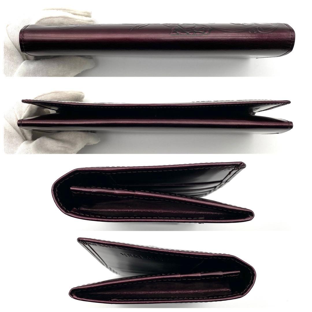 【廃盤品】Jean Paul GAULTIER ニューローズ 長財布 パープル