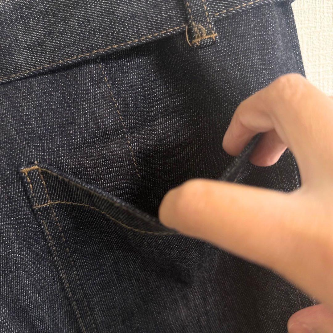 BLUE LABEL CRESTBRIDGE ムラ糸ストレッチデニムワイドパンツ