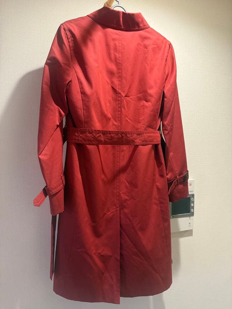 ♡新品未使用♡AQUASCUTUM レッド トレンチコート　アクアスキュータム