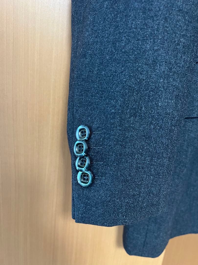 【美品】　CARUSO Zegna ウール　カシミア　3B ジャケット　ブラック