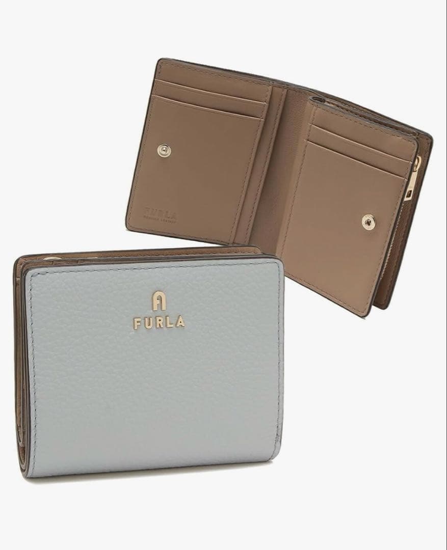 FURLA フルラ　二つ折り財布　バイカラー