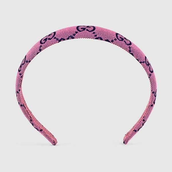 GUCCI グッチ モノグラム カチューシャ ピンク