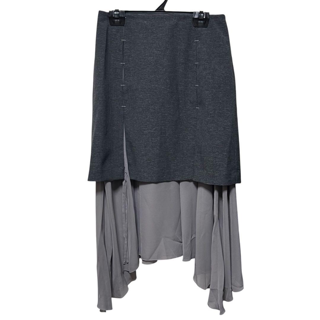 S structured drape midi skirt ザレッドスレッド