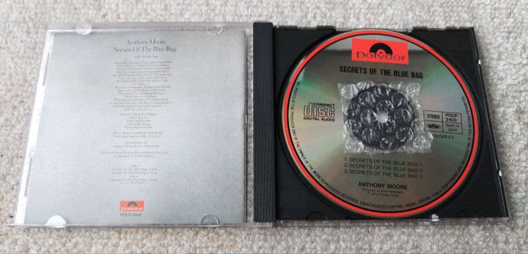 洋楽 Anthony Moore Secrets Of The Blue Bag