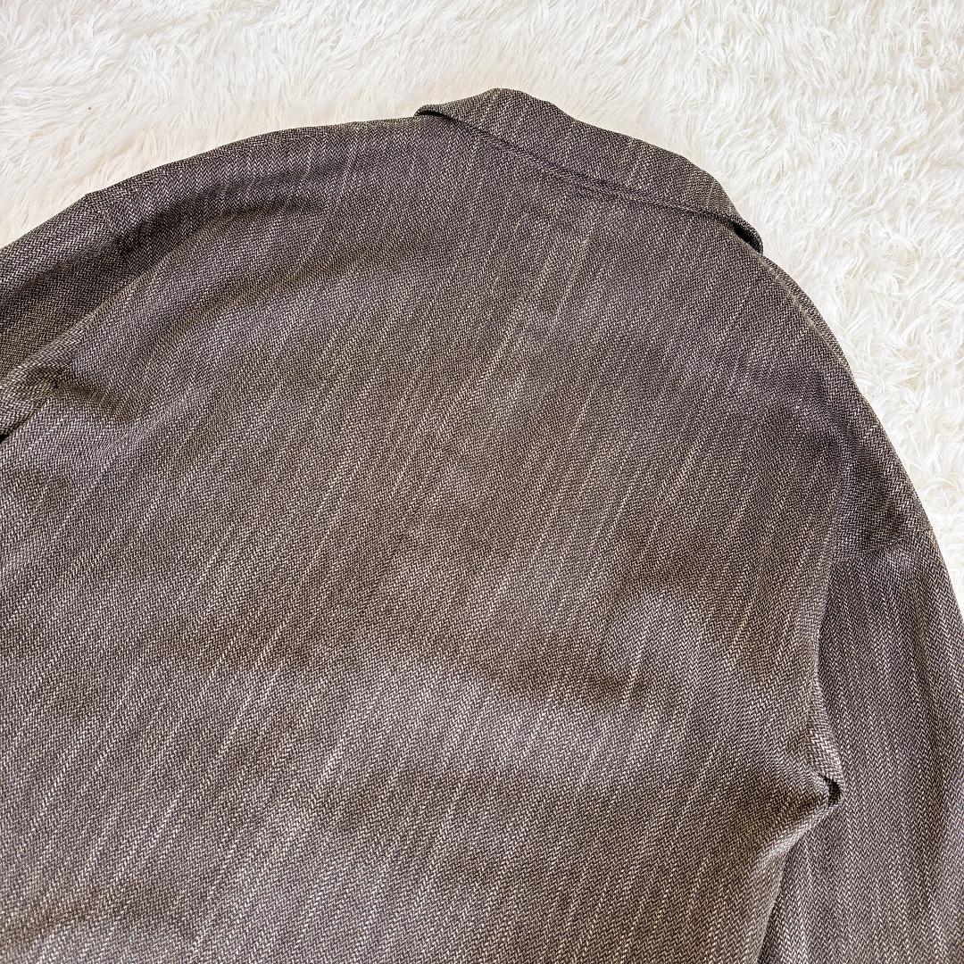 【美品】crewreツイーディヘリンボンジャケット サイズ1 ash brown