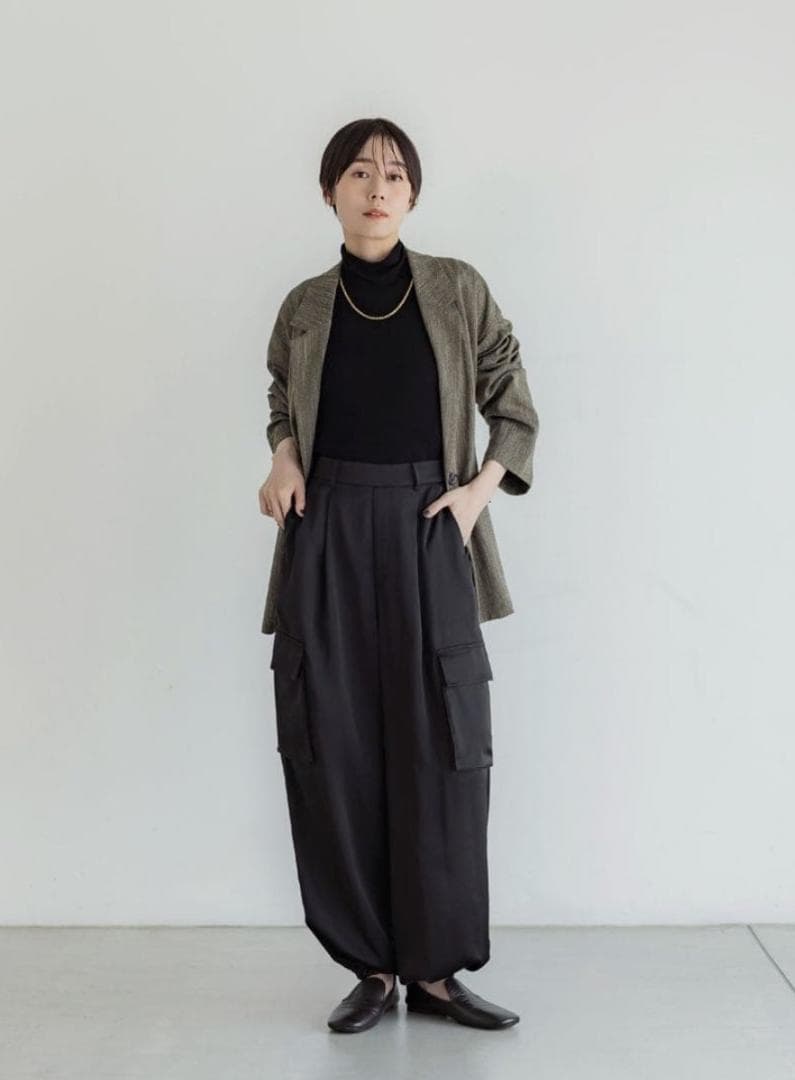 【美品】crewreツイーディヘリンボンジャケット サイズ1 ash brown