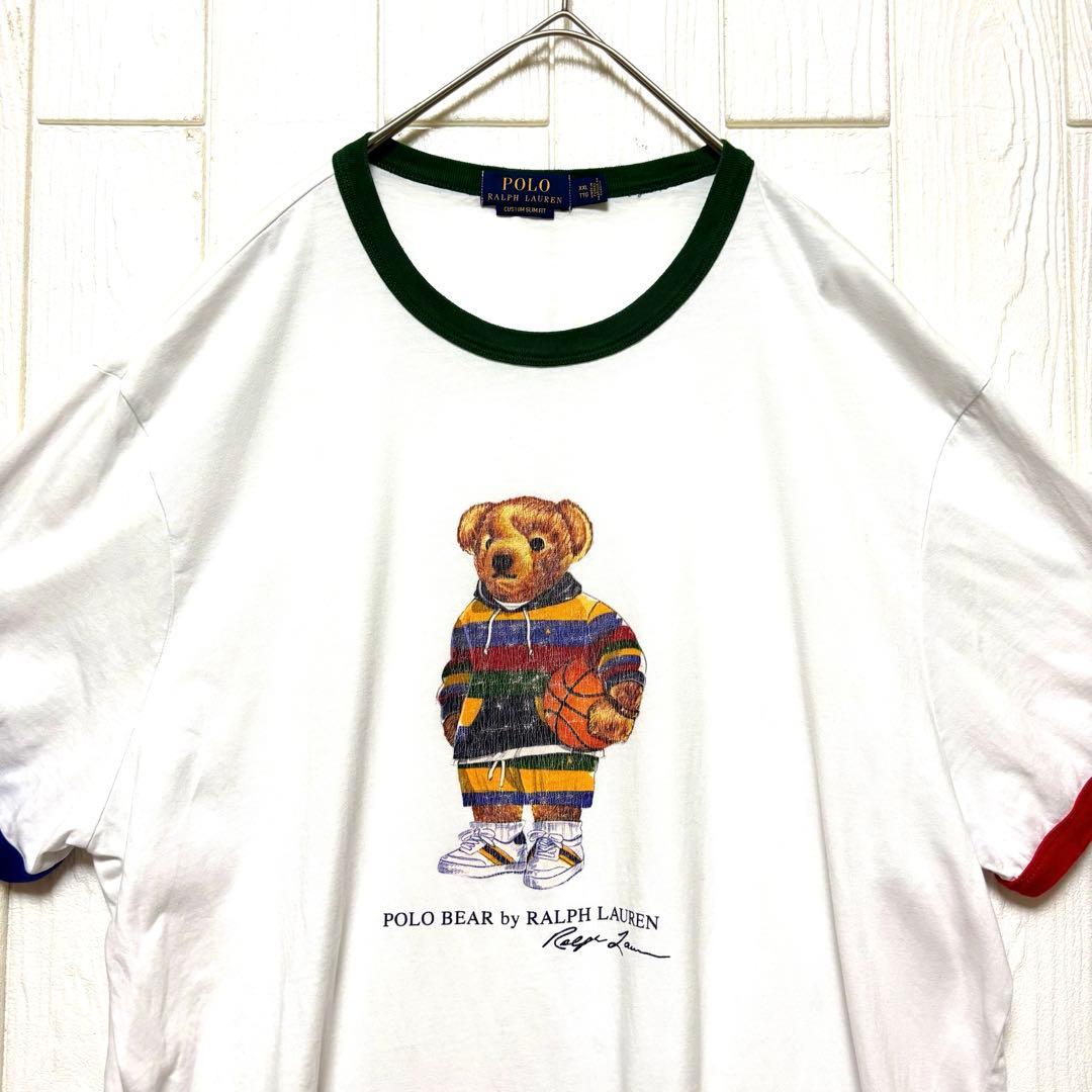 ビッグサイズ POLO RALPH LAUREN リンガー Tシャツ 2XL