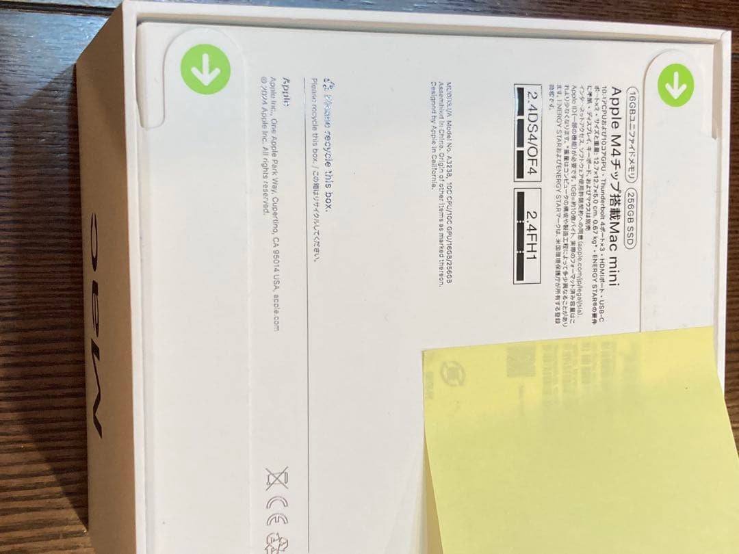 Apple Mac mini M4チップ 16GB 256GB SSD