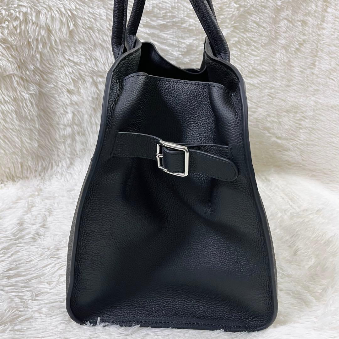 美品 ジストリー SIDE BELT BOSTON BAG ボストンバッグ 黒