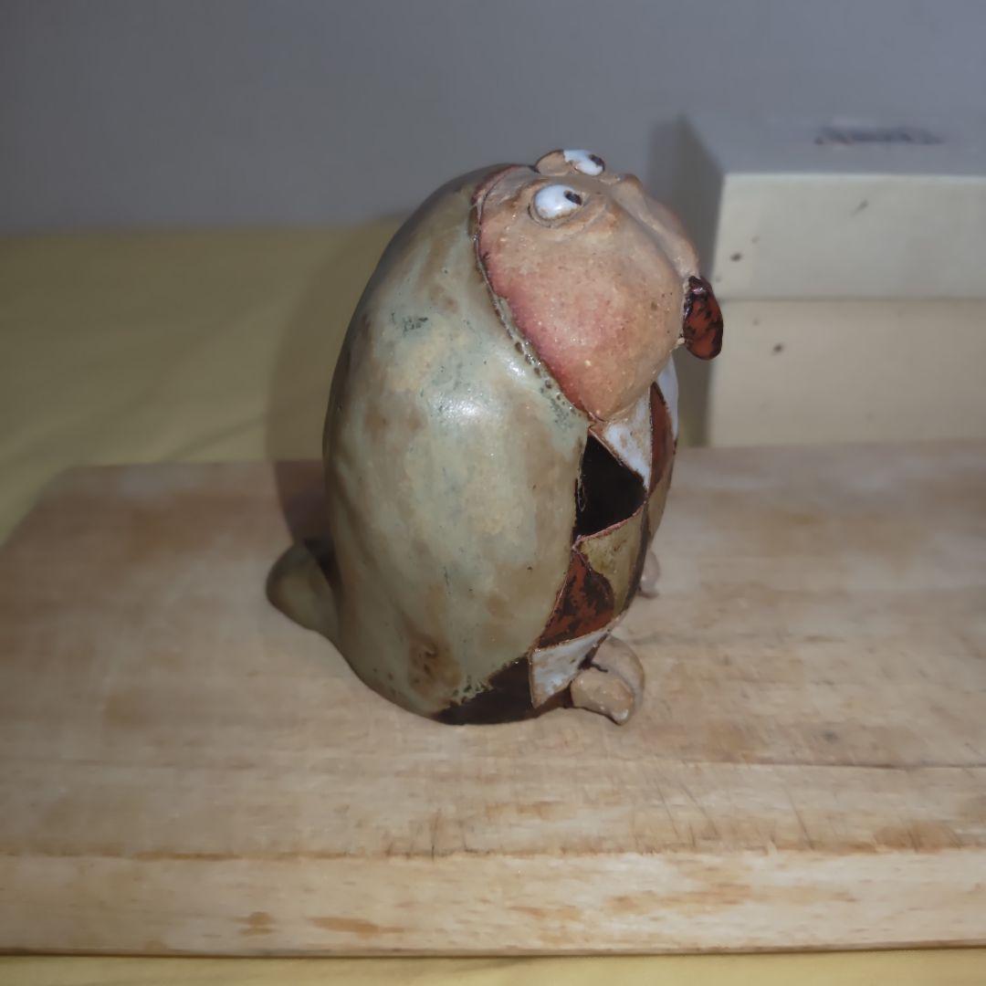 【コレクション品整理】さささきようこ フクロウの鳥笛 陶人形 ふくろう　山梨