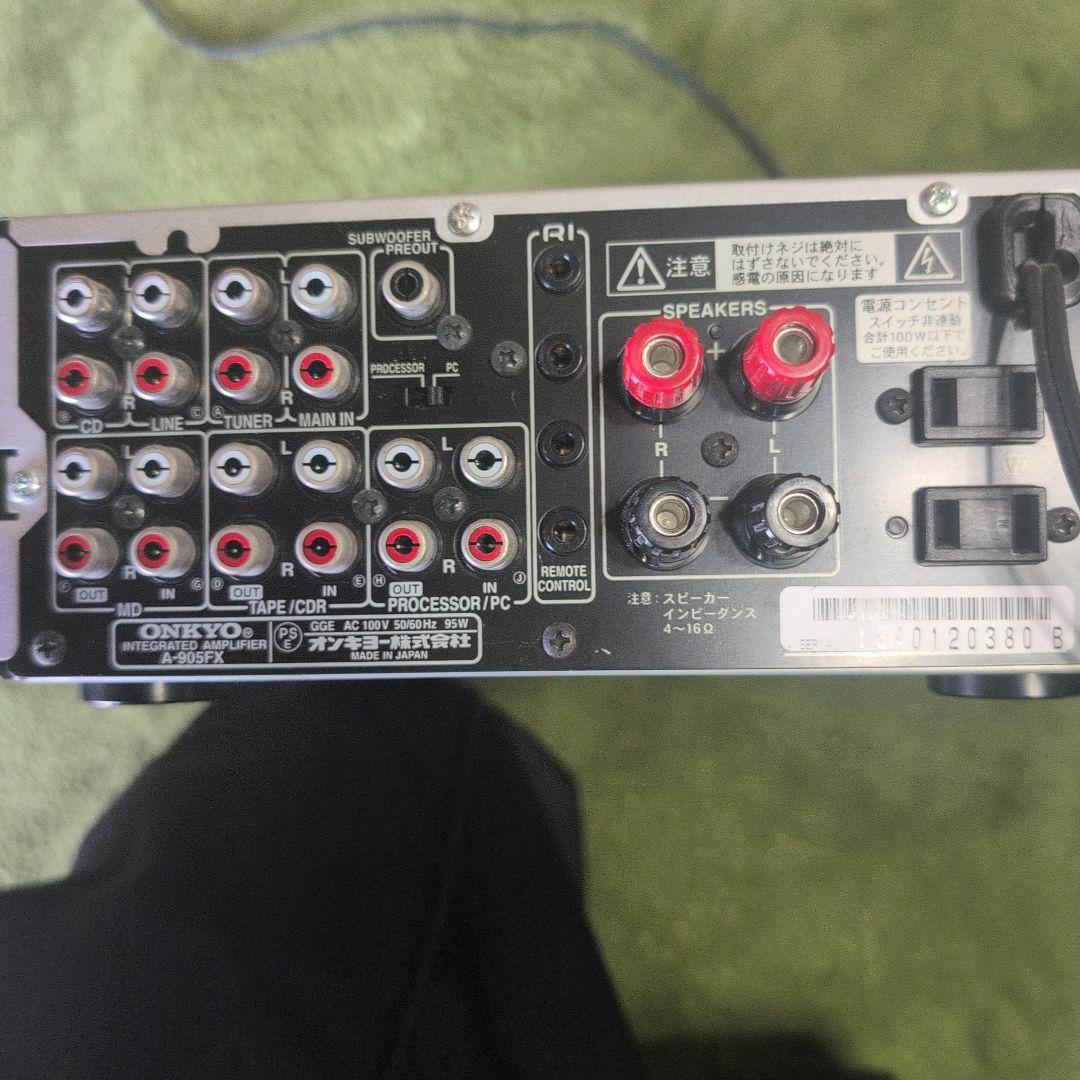 ONKYO デシタル プリメインアンプ V.LINK対応 リモコン、説明書付属