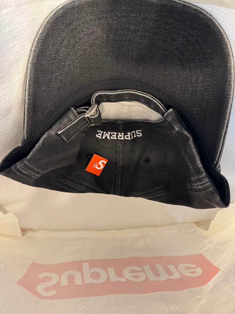 新品未使用Supreme pigment Slogo 6panel Black