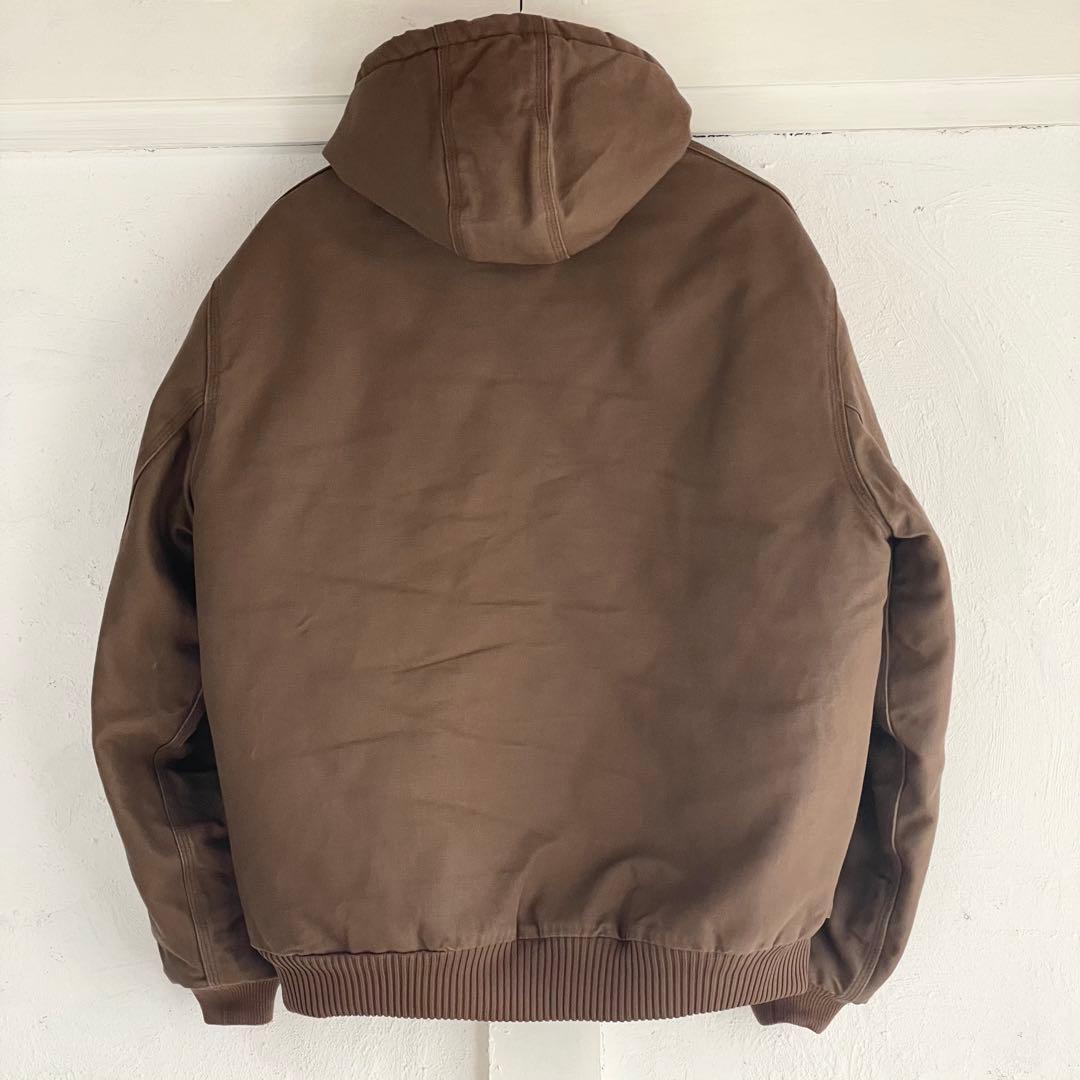 Lサイズ USA製 Carhartt ダック アクティブジャケット ブラウン
