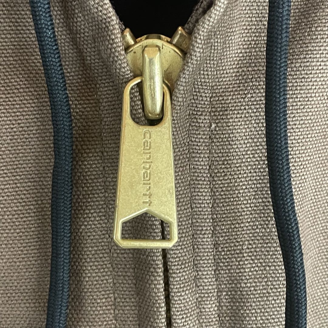 Lサイズ USA製 Carhartt ダック アクティブジャケット ブラウン