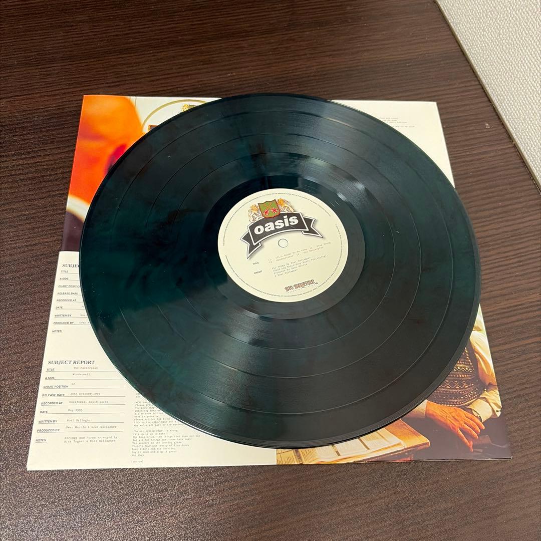洋楽 oasis The Masterplan Green & Black Vinyl