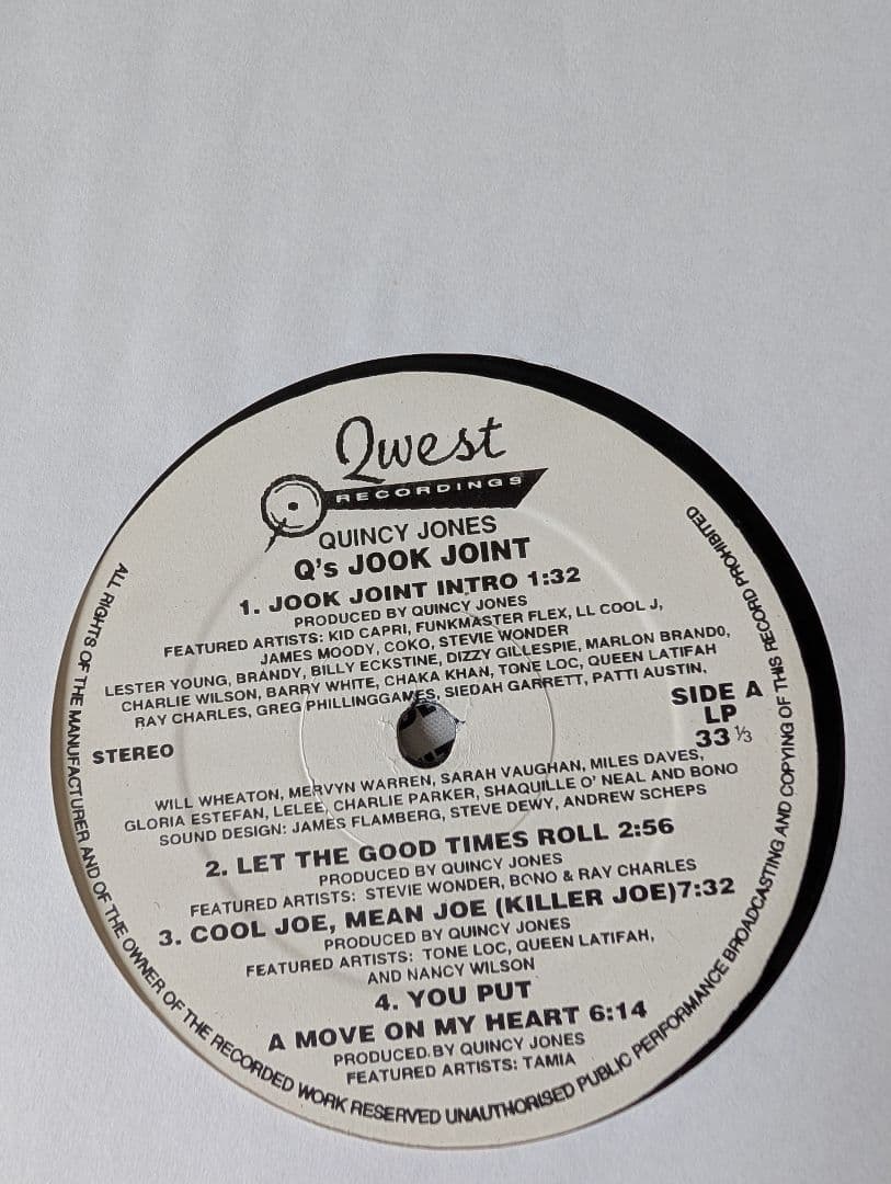 Q's Jook Joint - Quincy Jones　プロモ盤