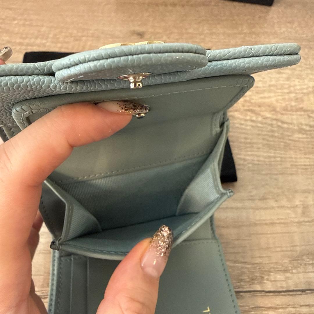極美品 CHANEL マトラッセ 三つ折り財布 限定品