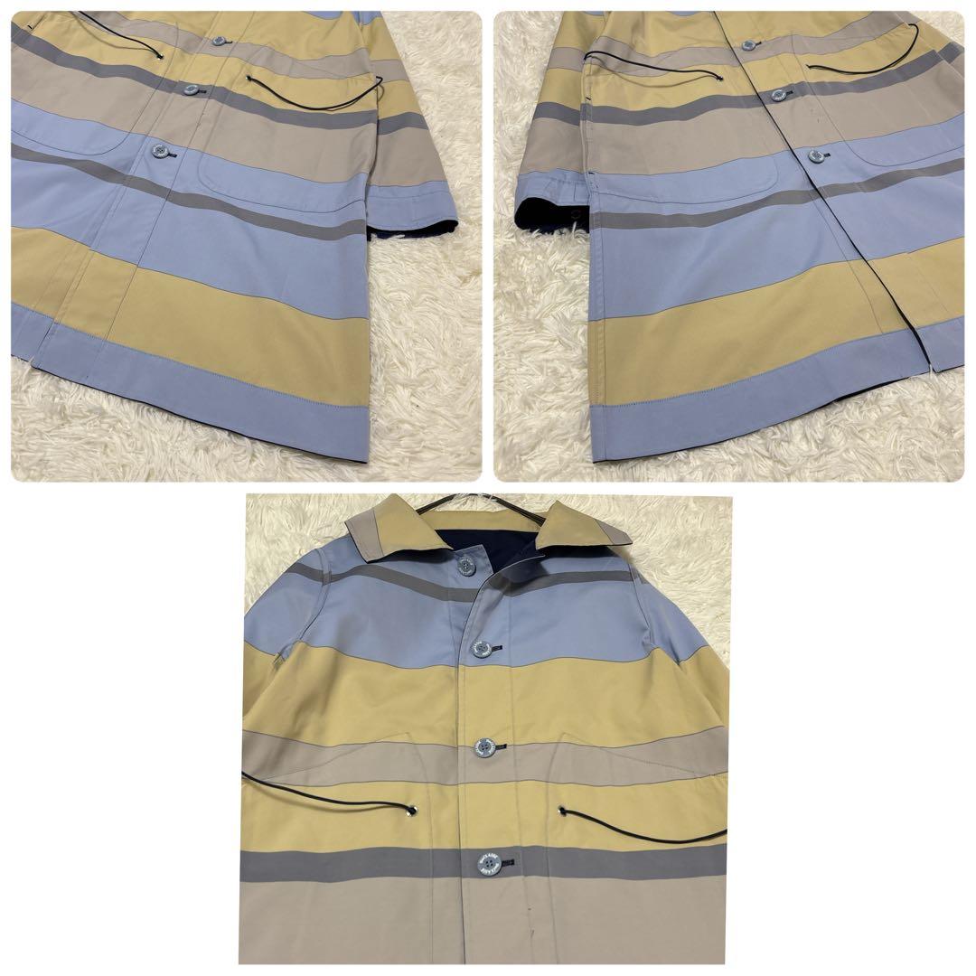 【美品】DoCLASSE 二重織リバーシブル ステンカラーコート 2way L